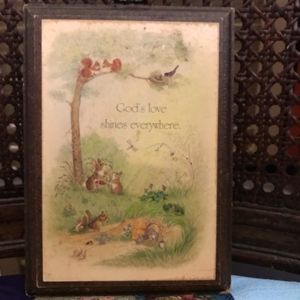 Vintage Hallmark Wooden Plaque